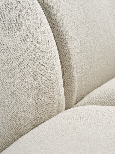 Sofa ANDRUP chaise longue right beige fabric
