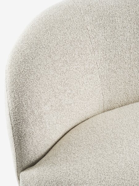 Sofa ANDRUP chaise longue right beige fabric