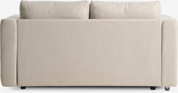 Bäddsoffa BRAMMING 2-sits beige tyg
