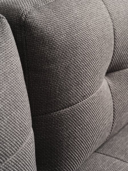 Sovesofa m/sjeselong TEGLHUSE grå stoff