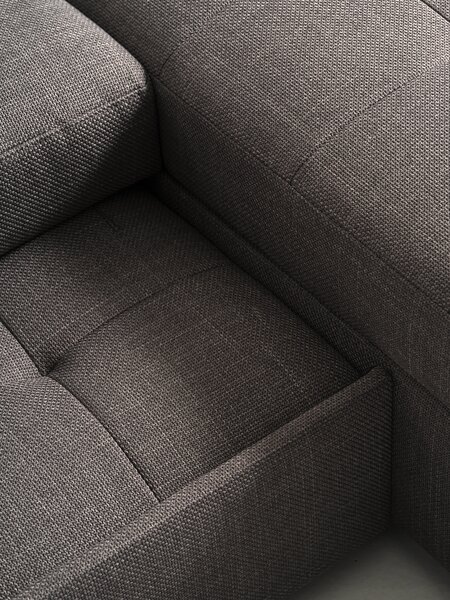 Sovesofa m/sjeselong TEGLHUSE grå stoff