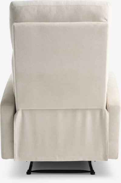 Recliner NAKSKOV beige fabric