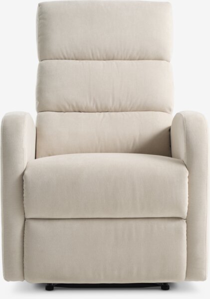 Recliner NAKSKOV beige fabric