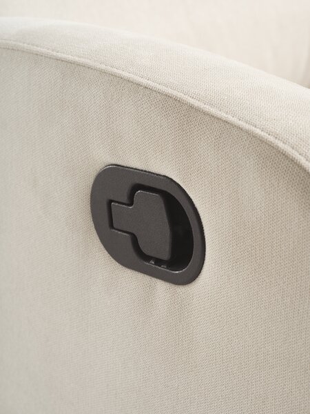 Recliner NAKSKOV beige fabric
