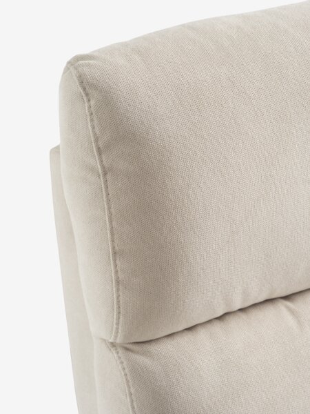 Recliner NAKSKOV beige fabric