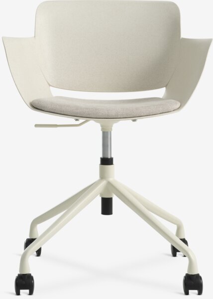 Desk chair HALLENDRUP beige fabric/beige