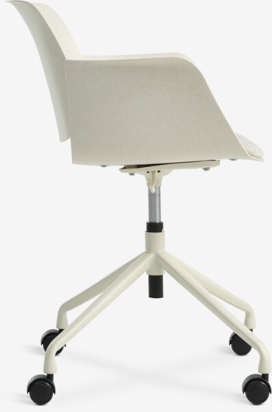 Desk chair HALLENDRUP beige fabric/beige