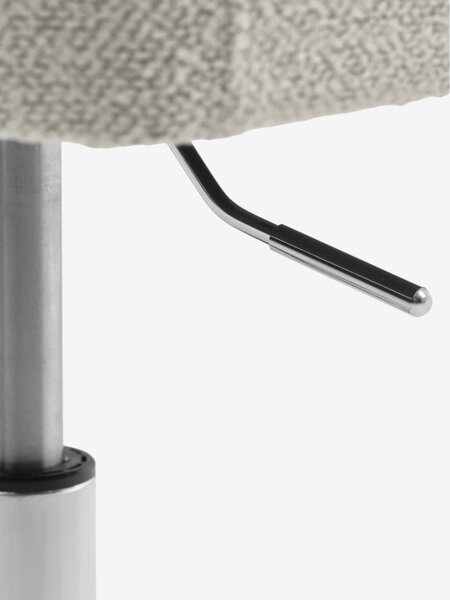 Desk chair PURHUS off-white fabric/chrome