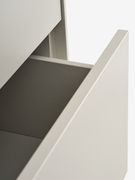 Reolmodul GEDSTED kommode 2 skuffer beige