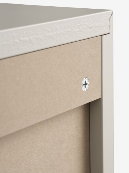 Reolmodul GEDSTED kommode 2 skuffer beige