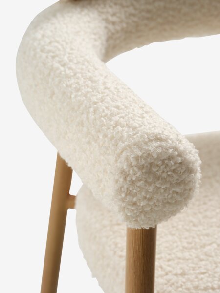 MARSTRAND D110 table natural oak + 4 BREUM off-white
