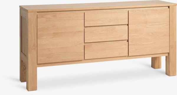 Sideboard SAVSBORG 2 doors 3 drawers natural oak