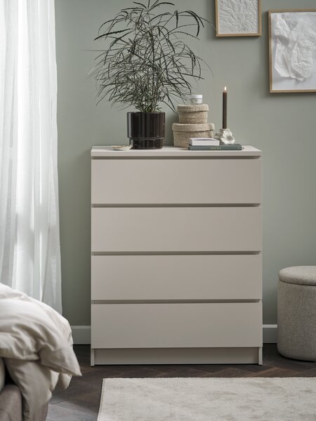 Commode LIMFJORDEN 4 tiroirs beige