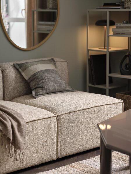 Sofa module SKIBBY centre sand fabric
