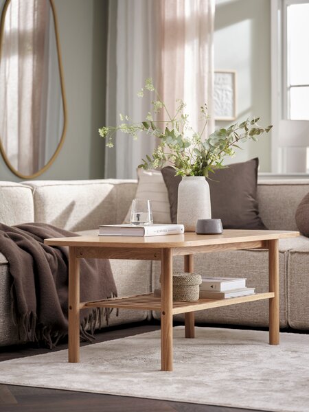 Sofabord LYNGVIG 70x130 1 hylle natur eik