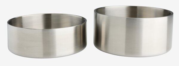 Hundeskål KVARTS Ø16xH8 krom