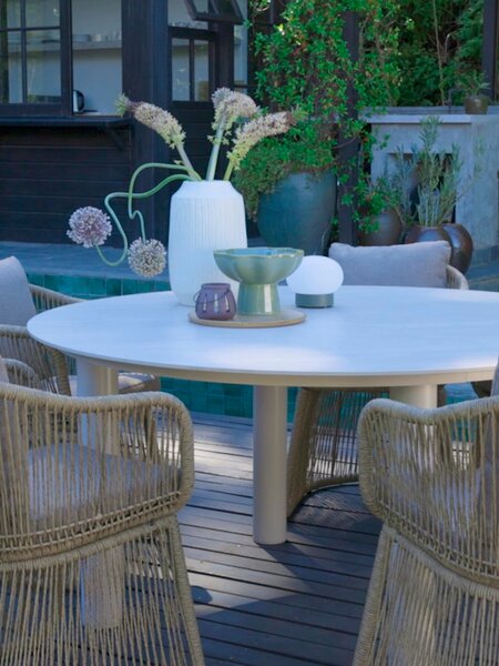 SURNADAL Ø150 sto bež + 4 STORDALEN stolice natur