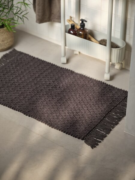 Badrumsmatta VELLINGE 50x80 mörkbrun