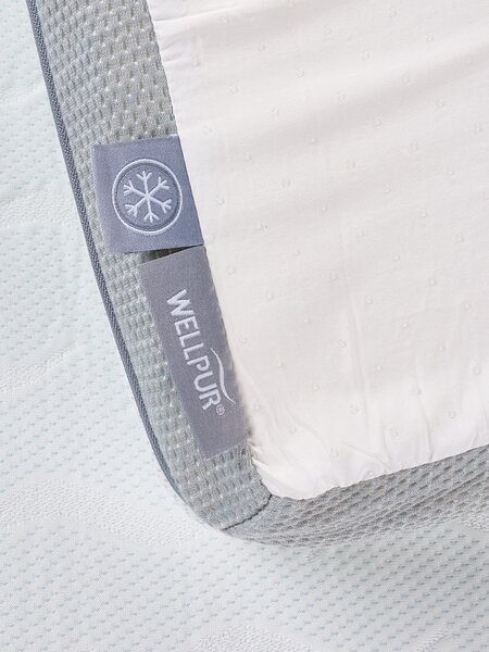 Topmadras 90x200cm WELLPUR BOKSELVI grå