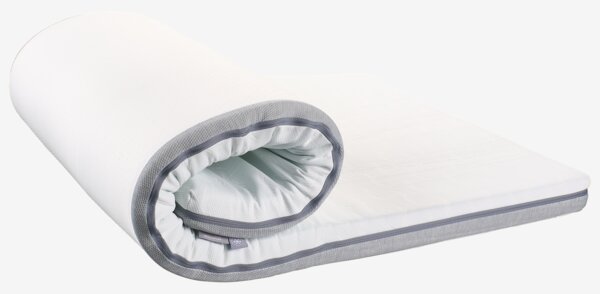 Nadmadrac 90x200 WELLPUR BOKSELVI siva