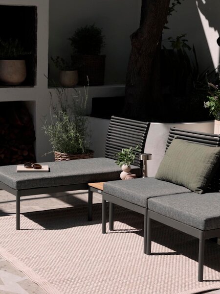 Loungeset FURUBACKEN 3 pers. zwart