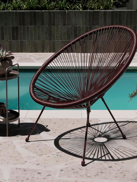 Kerti fotel UBBERUP padlizsán