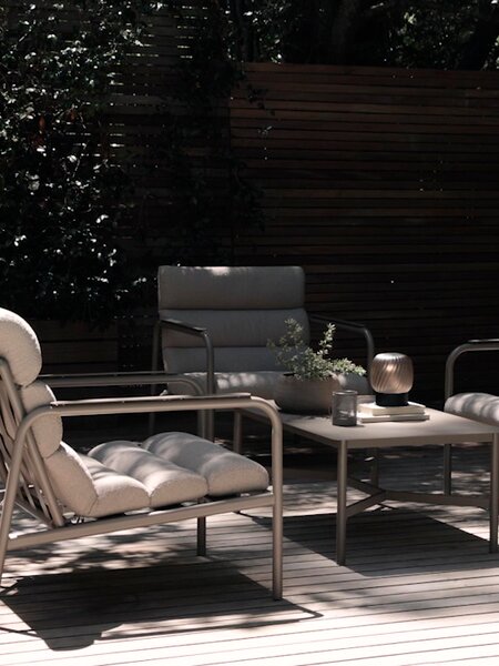 Ensemble lounge LILLESTROEM 4 personnes sable foncé