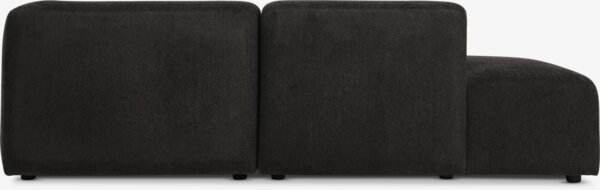 Modulaire bank SKEJBY 2-zits chaise/open donkerbruin