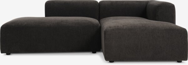Modulaire bank SKEJBY 2-zits chaise/open donkerbruin