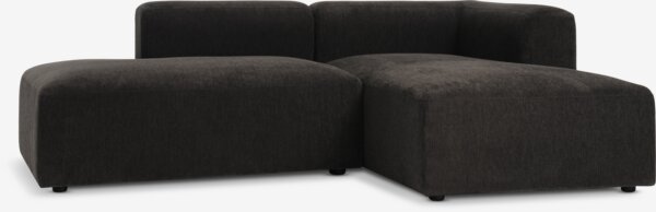 Modulaire bank SKEJBY 2-zits chaise/open donkerbruin