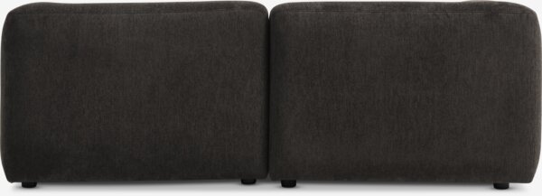 Modular sofa SKEJBY 2 pers. dark brown fabric
