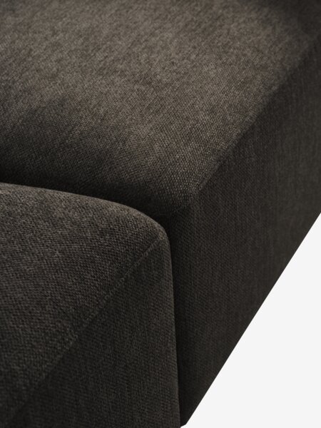 Modular sofa SKEJBY 2 pers. dark brown fabric