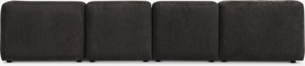 Modular sofa SKEJBY 5 pers. chaise/open dark brown