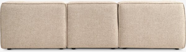 Modular sofa SKIBBY 3 pers. chaise longue sand fabric
