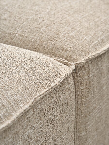 Modular sofa SKIBBY 3 pers. chaise longue sand fabric