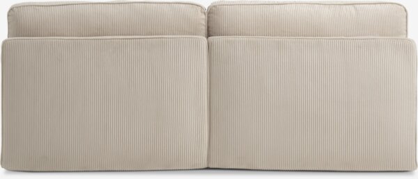 Modular sofa bed SJELLE 2 pers. without armrests beige