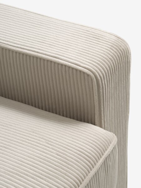 Modulbäddsoffa SJELLE 3-sits med armstöd beige