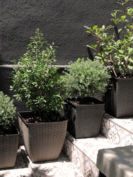 Planter basket ISLOM 38x38x39 natural