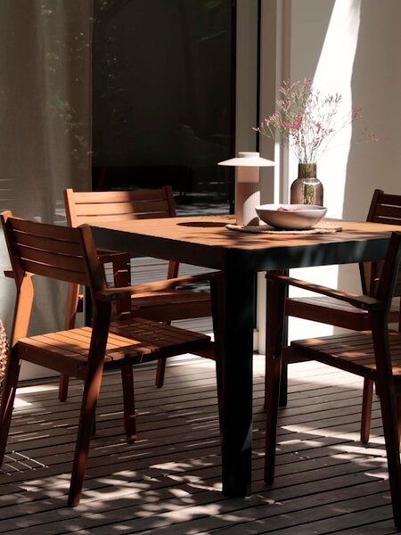 SIRDAL D91 stol + 4 HAMRA stolice tvrdo drvo