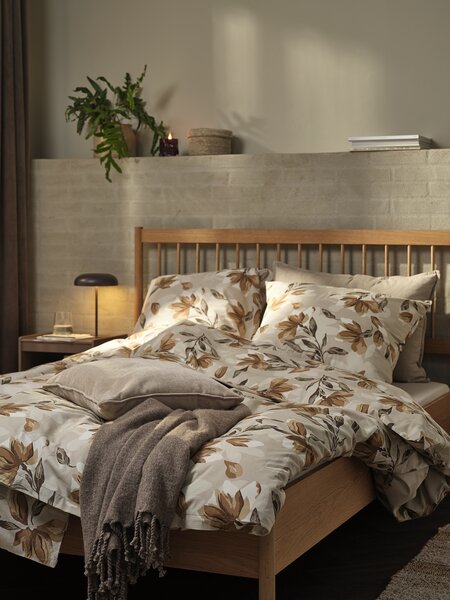 Parure de lit KERSTIN 155x220 brun