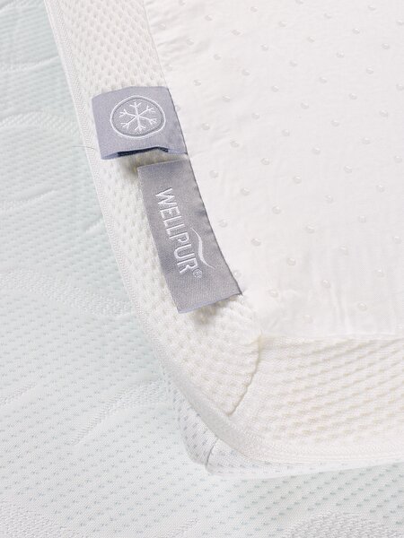 Topmadras 90x200cm WELLPUR BOKSELVI hvid