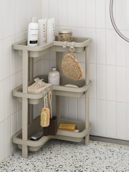 Hörnhylla KAREBY beige