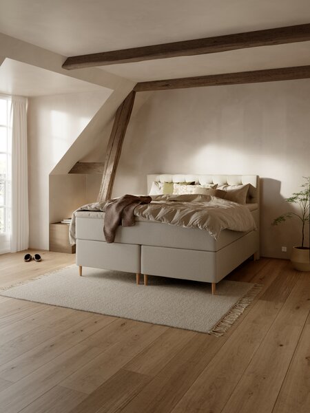 Kontinentalsäng 180x210 cm GAULA + VOLA sand-91 Medium
