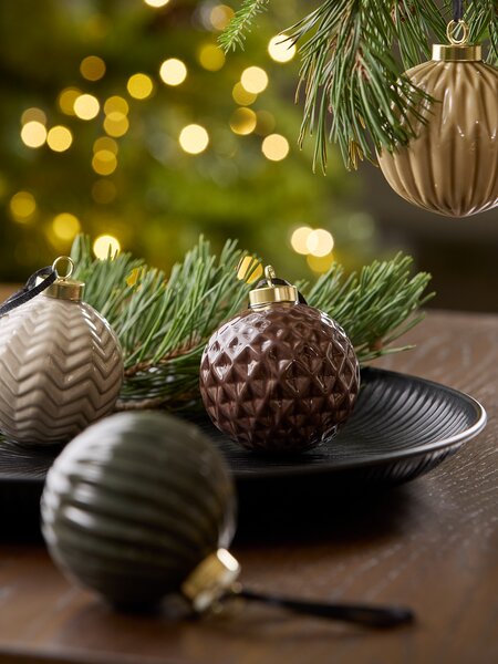 Christmas bauble FERIE D8cm assorted