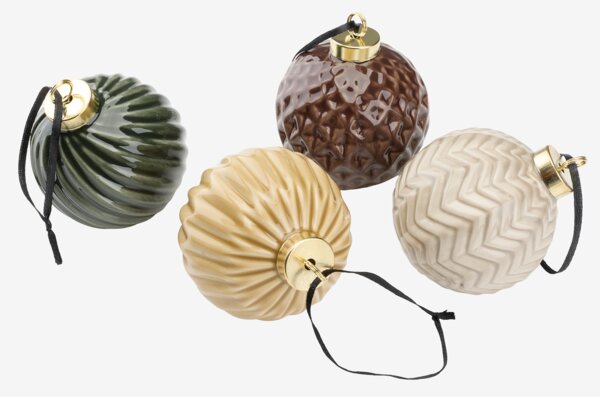 Christmas bauble FERIE D8cm assorted