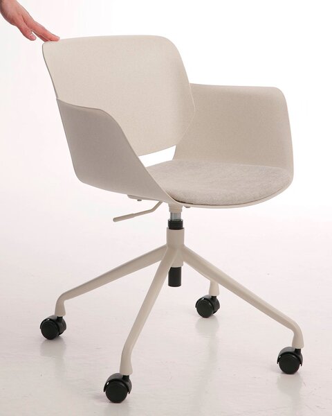 Desk chair HALLENDRUP beige fabric/beige