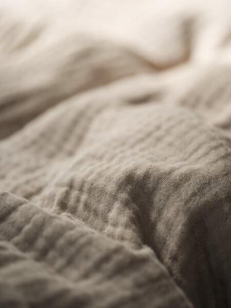Påslakanset MALIN Muslin 150x210 mörk sand