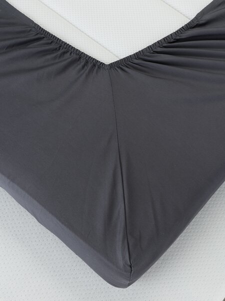 Hoeslaken topmatras EDITH 180x200x6-10 antraciet