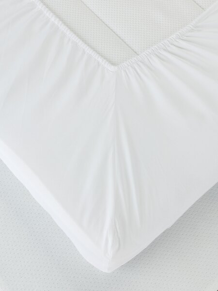 Hoeslaken dekmatras EDITH 120x200x6-10 wit