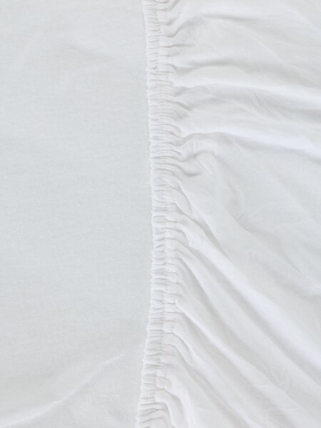 Hoeslaken JANNE jersey 90x200x30 wit